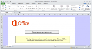 Figure 1 - Malware bypassing macro activation