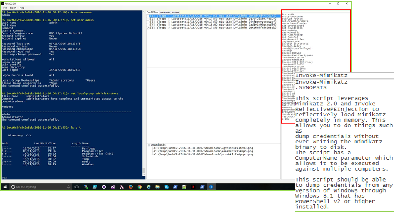 PoshC2 module help