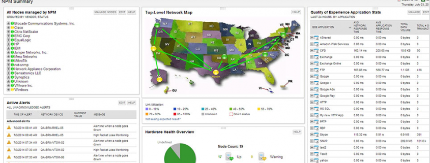 solarwinds network performance monitor beginner training