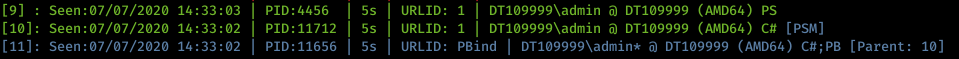 Machine generated alternative text: Seen: Seen : Seen: 07/07/2020 ø7/ø7/2Ø2ø 07/07/2020 14: 14: 14: 33: 33: 33: ø3 ø2 02 I PID: I PID: I PID: 4456 11712 11656 I URL ID: I URL ID: I URL ID: 1 | DTIØ9999Xadmin DTIØ9999 (AMD") ps 1 | DTIø9999Xadmin DTIø9999 (AMD") IPSMI PBind I DTIØ9999Xadmin* DTIØ9999 (AMD64) ctt;PB 'Parent: 101